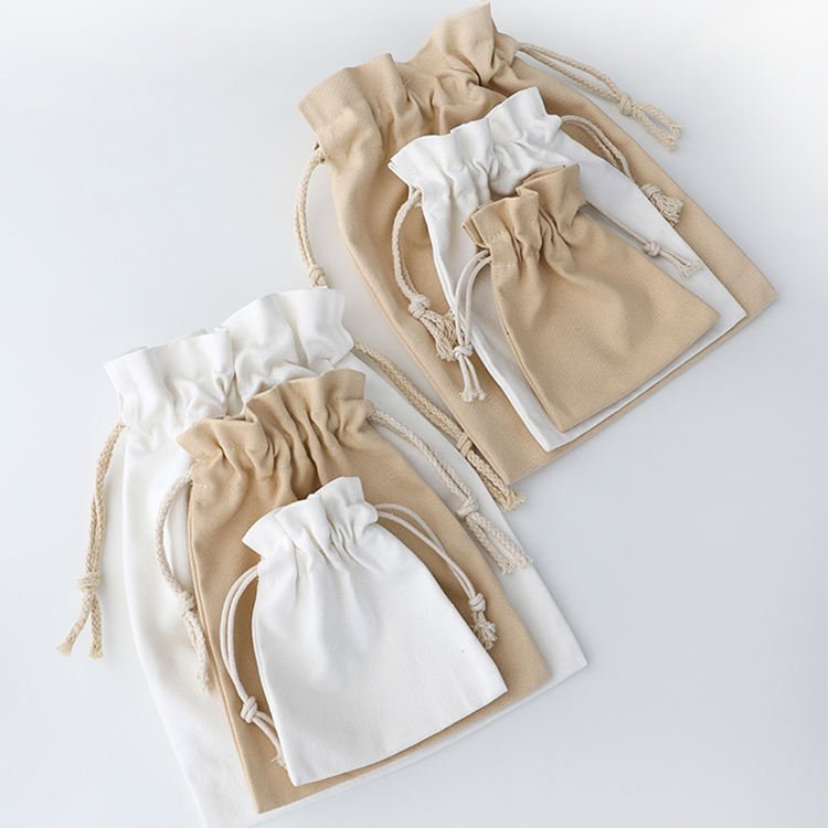 different colors , size string cotton bag